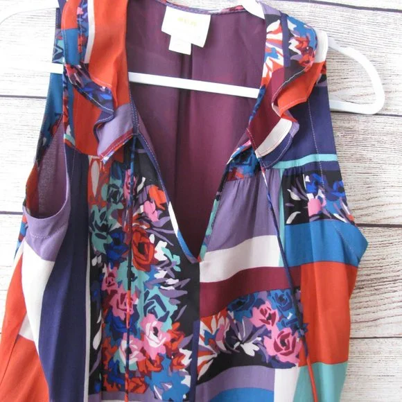 Anthropologie Maeve Patchwork Anderson Sleeveless Top - Picture 5 of 9